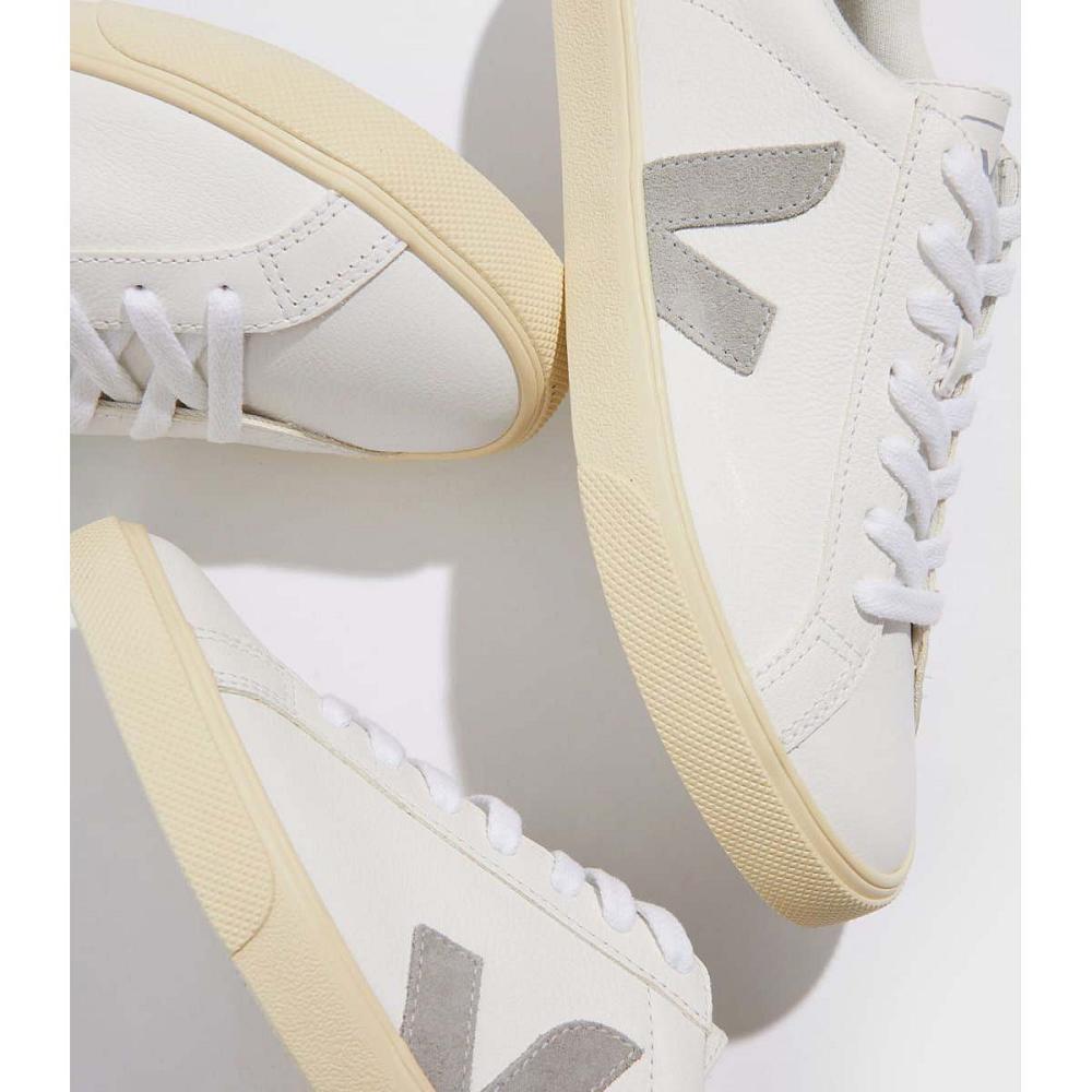 Veja ESPLAR CHROMEFREE Women's Sneakers White/Grey | NZ 611MQZ